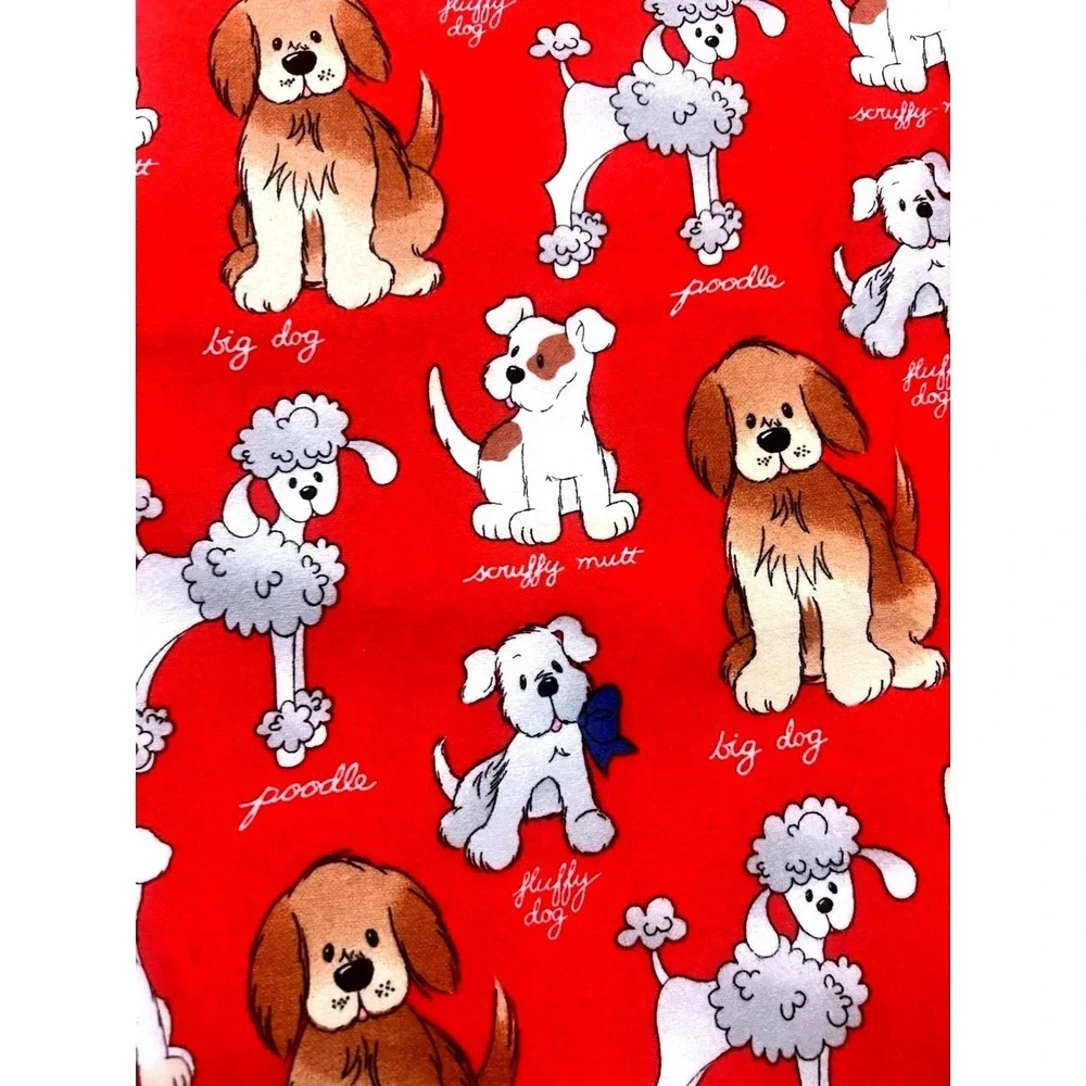 Vtg Patty Reed Big Dog RedFabric‎ Pet Pink 43